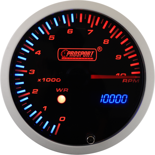 3-1/3" JDM Electrical Tachometer With Peak/Warning