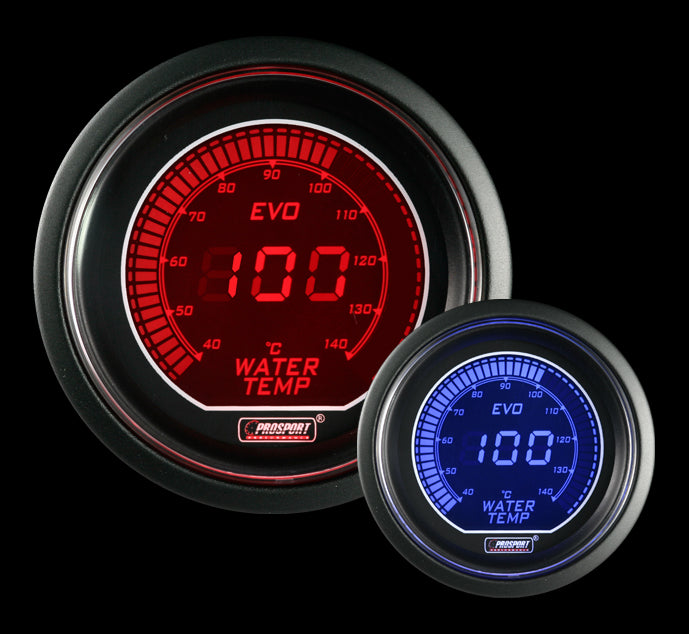 2-1/16" Evo Electrical Water Temperature Gauge-Celsius