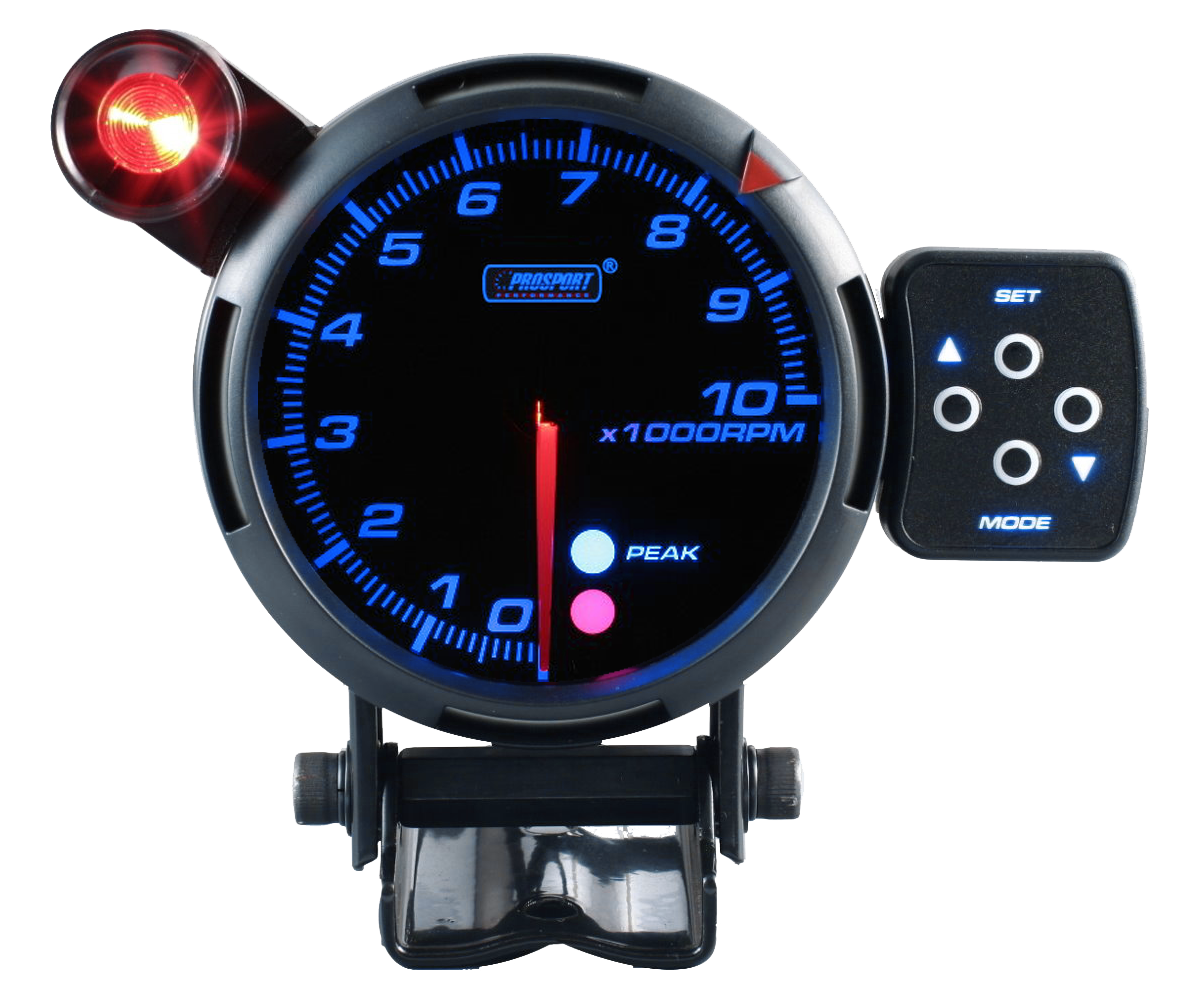 80mm tachometerProsport Gauges 3 color display with shift light Peak