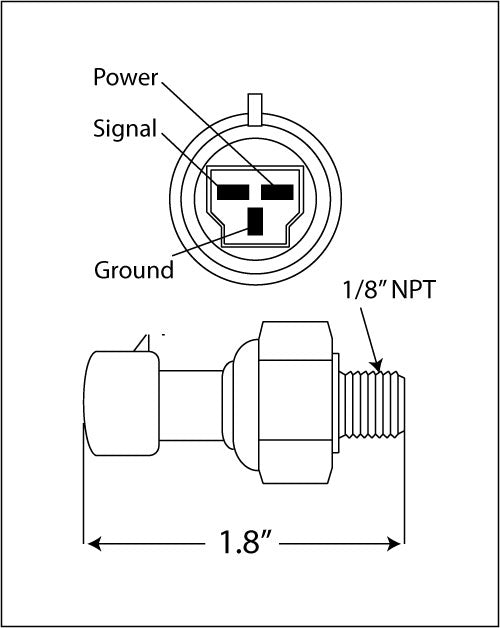 Premium Oil pressure sender Premium Fuel Pressure Sender Prosport Gauges