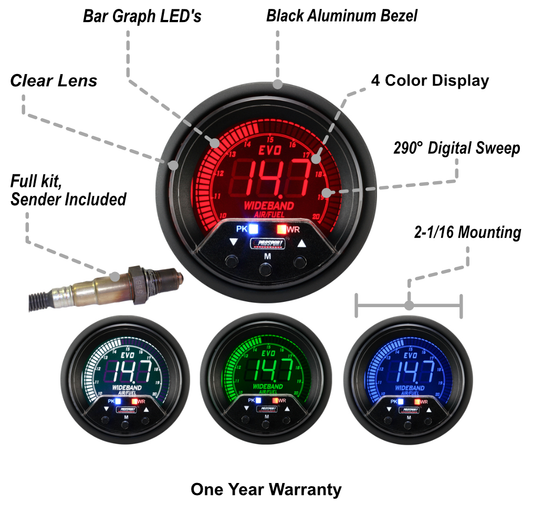 2-3/8" Premium EVO Wideband Digital Air Fuel Ratio kit