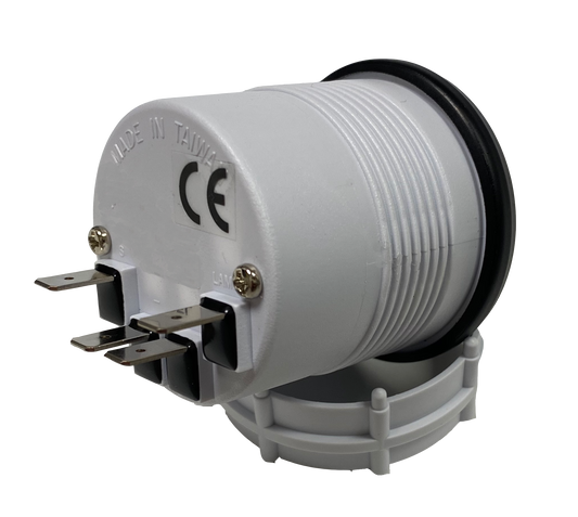 2-1/16" Electrical Water Temperature Gauge Clear Lens White LED