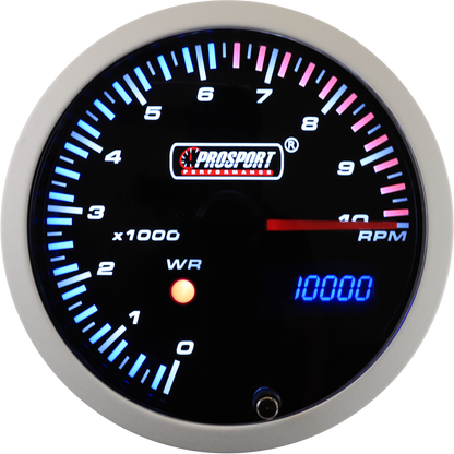 3-1/3" JDM Electrical Tachometer With Peak/Warning