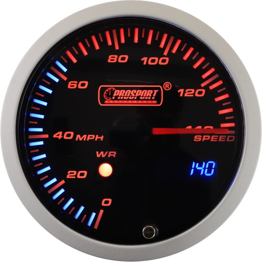 3-1/3" JDM Electrical Speedometer With Peak/Warning