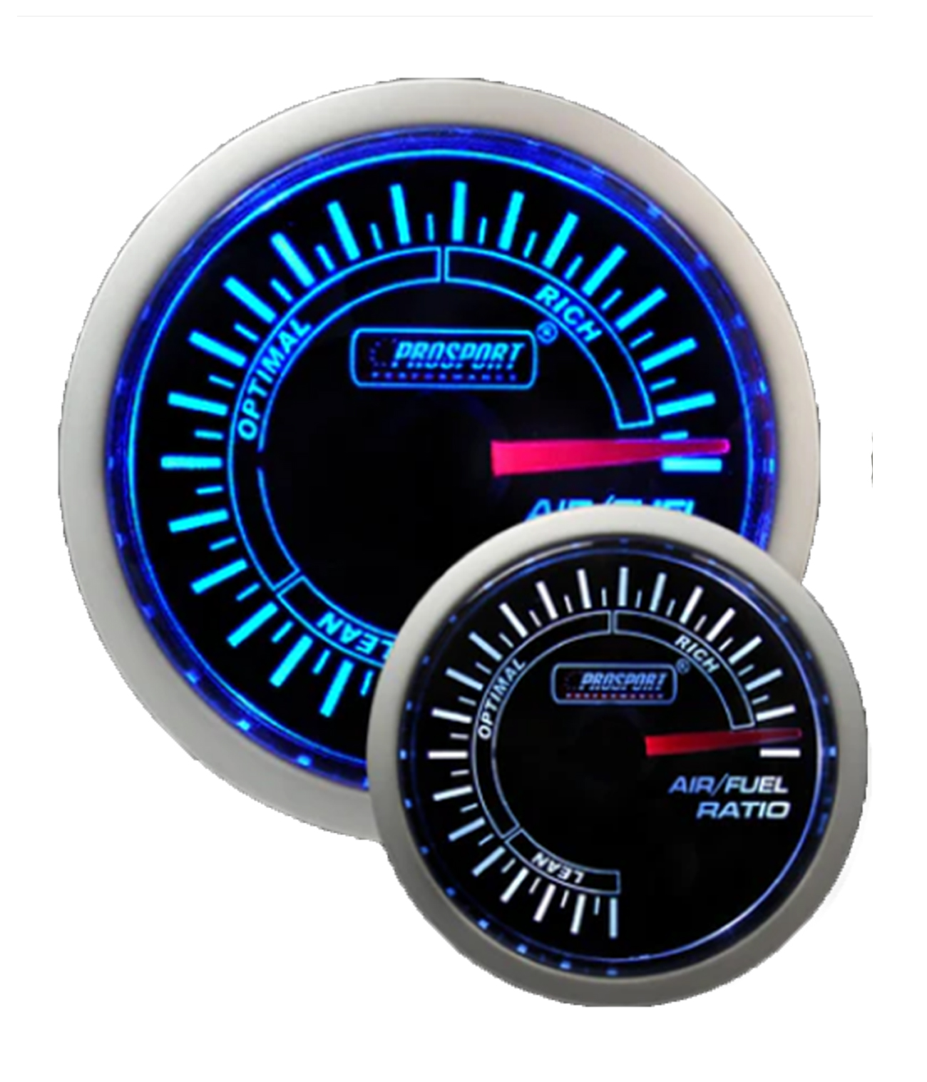 2-1/16" Blue/White Air Fuel Ratio Gauge