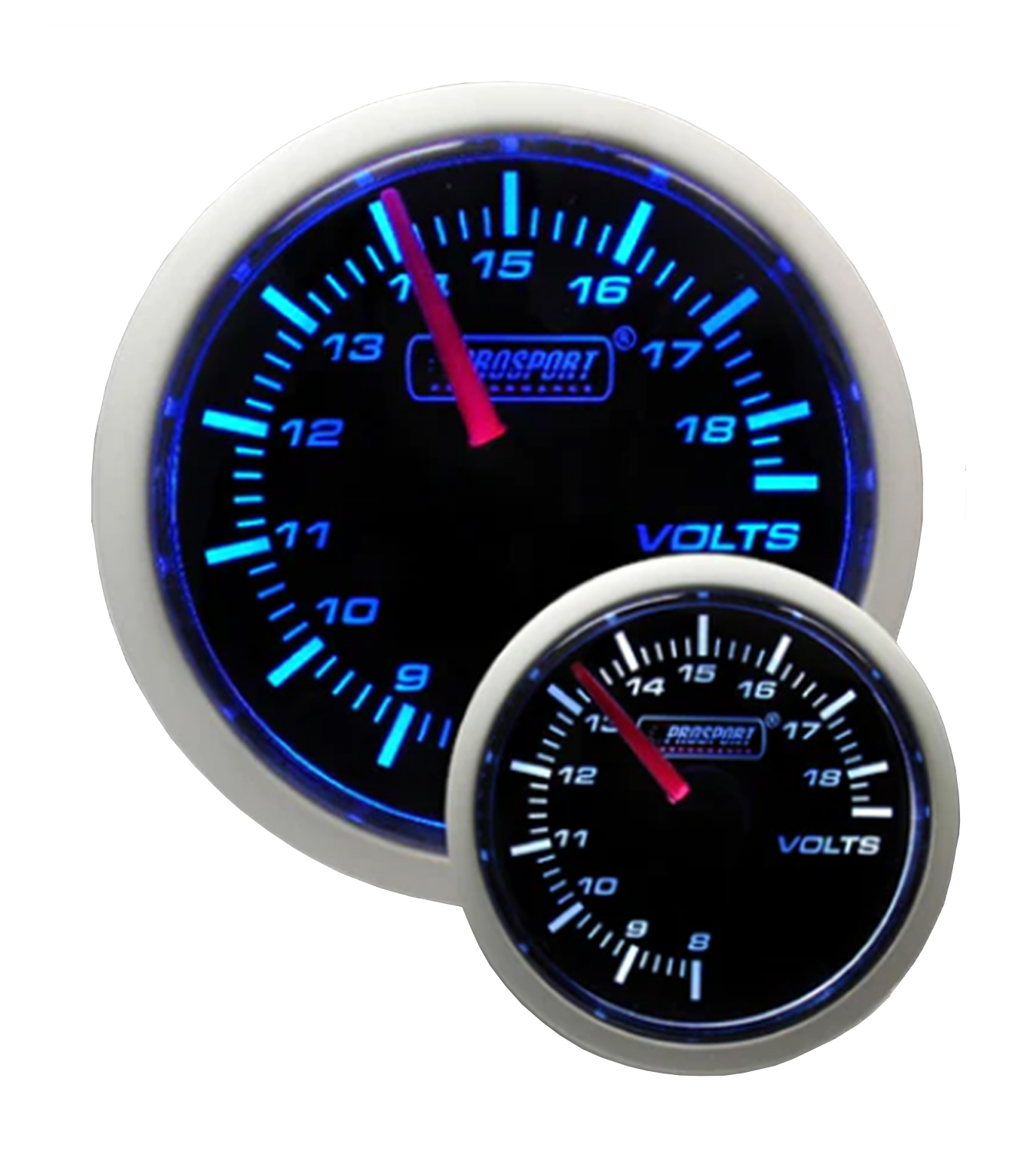 2-1/16" Blue/White Volt Gauge