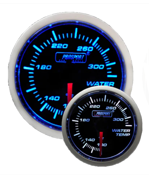 2-1/16" Blue/White Water Temperature Gauge