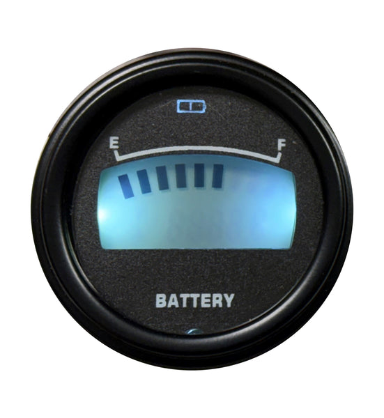 Golf Cart Battery Meter-state of Charge Meter 48 Volt 2-1/16" Lithium / LifePo4 Digital Bar Graph 48v