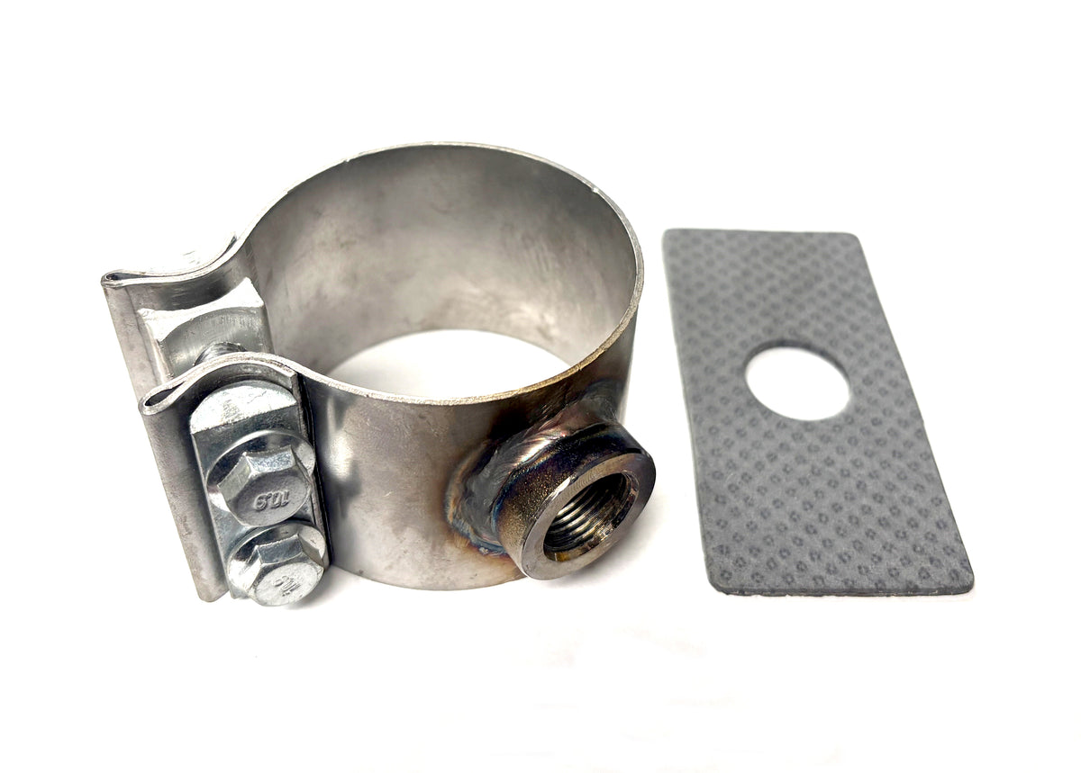 Clamp-On Wideband Oxygen Sensor Bung Adapter 2-1/4