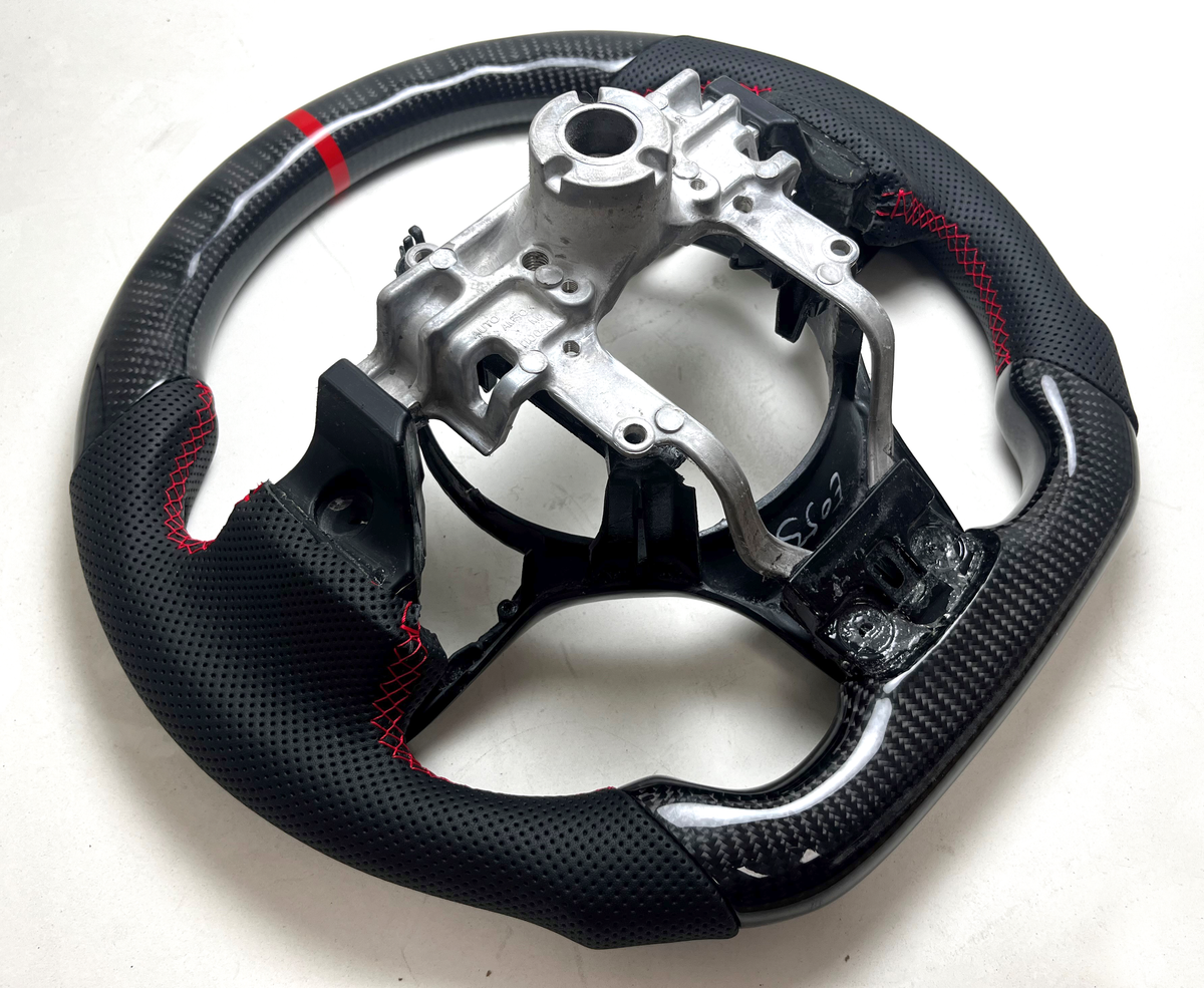 Mitsubishi EVO X Carbon Fiber Steering Wheel Option 2 – Prosport Gauges