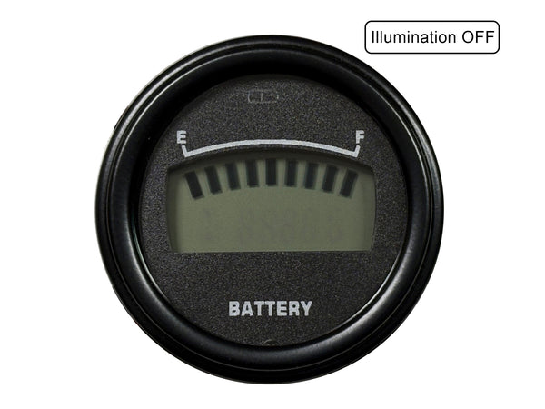 Golf Cart Battery Meter-state of Charge Meter 48 Volt 2-1/16" Lithium / LifePo4 Digital Bar Graph 48v