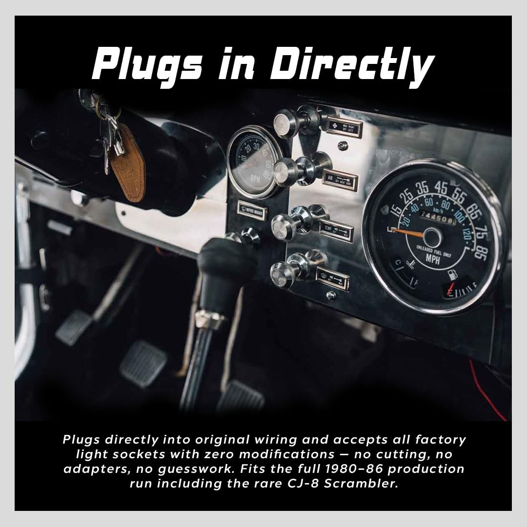 Jeep CJ 17206.05 Speedometer 1980-86 Jeep CJ-5, CJ-7 & CJ-8 Scrambler