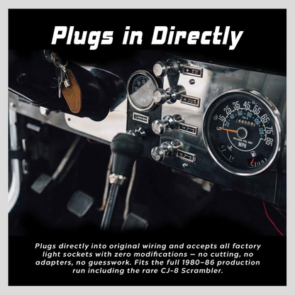 Jeep CJ 17206.05 Speedometer 1980-86 Jeep CJ-5, CJ-7 & CJ-8 Scrambler