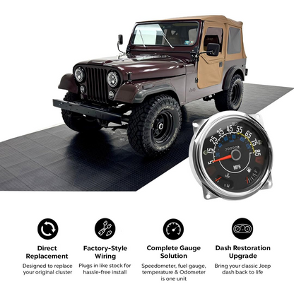Jeep CJ 17206.05 Speedometer 1980-86 Jeep CJ-5, CJ-7 & CJ-8 Scrambler