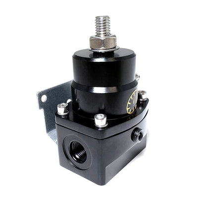 Fuel Pressure Regulator 6AN EFI Bypass Return Adjustable (30-70PSI), Black