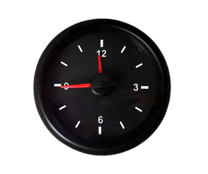 2-1/16" Electrical 12 Volt Analog Clock Gauge