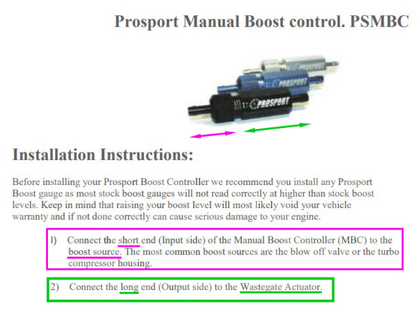Manual Boost Controller-Blue