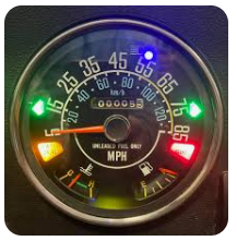 Jeep CJ Speedometer LED Colored Light kit 8 pcs. CJ5 CJ7 CJ8