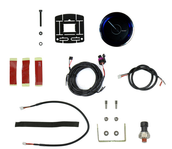 2-1/16" Crystal Blue/White Oil Pressure Gauge