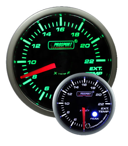 2-1/16" Green/White Premium EGT Gauge