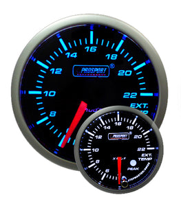 2-1/16" Premium EGT Gauge Blue/White