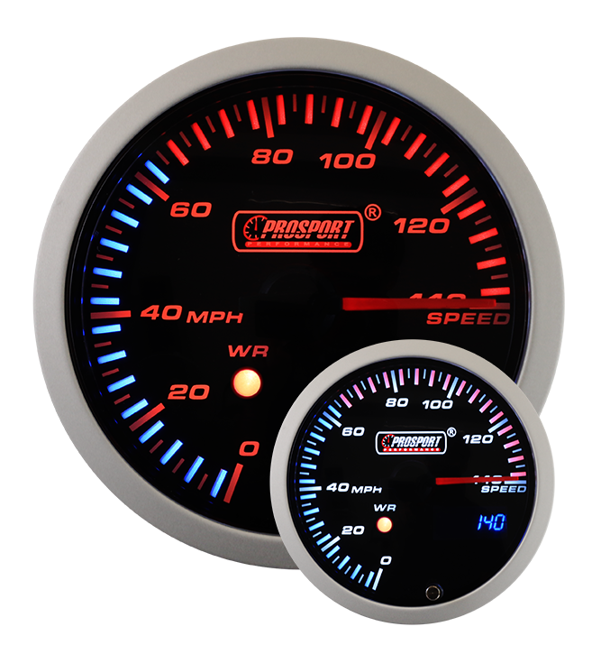 3-1/3" JDM Electrical Speedometer With Peak/Warning