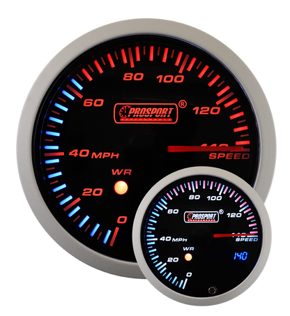 3-1/3" JDM Electrical Speedometer With Peak/Warning
