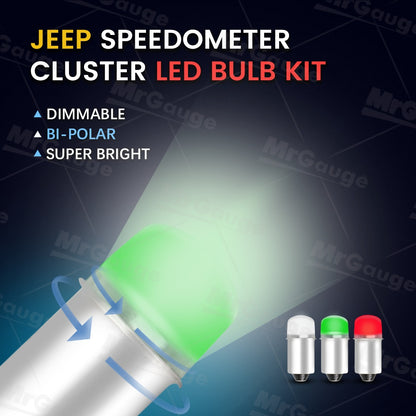 Jeep CJ Speedometer LED Colored Light kit 8 pcs. CJ5 CJ7 CJ8