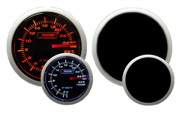 2-1/16" Amber / White - Electrical Exhaust Gas Temperature Gauge