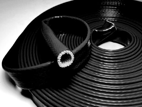 Silicone Fiberglass Sleeve - Black