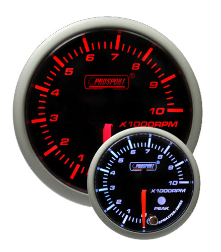 2-3/8" Amber/White Premium Tachometer