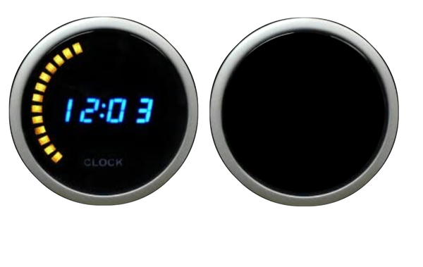 2-1/16" Digital Clock 12 volt -Blue