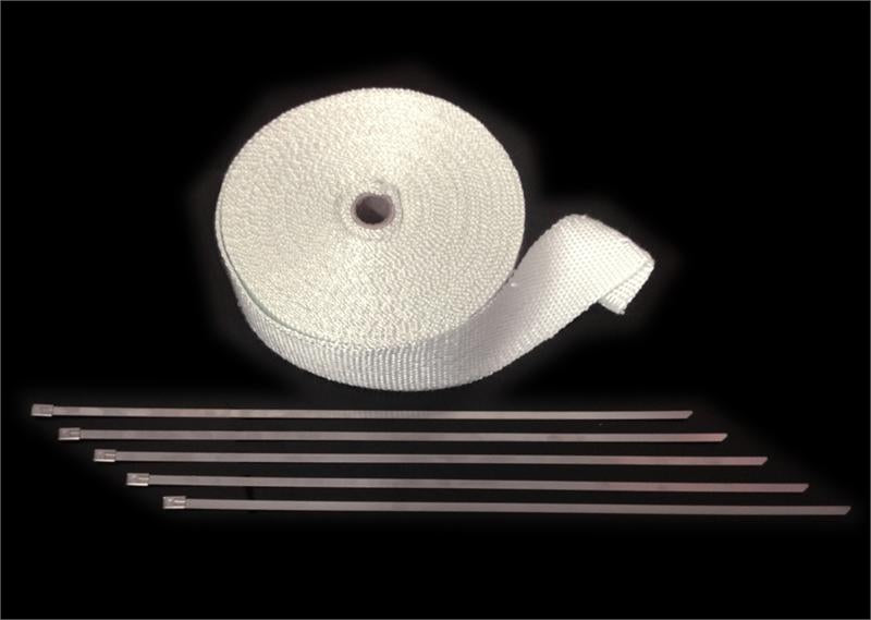 Fiberglass Header Wrap - Black 2" wide x 50 Ft. with ties