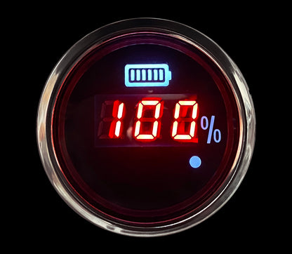 2-1/16" Waterproof Digital Golf Cart state of Charge Meter 36/48 Volt