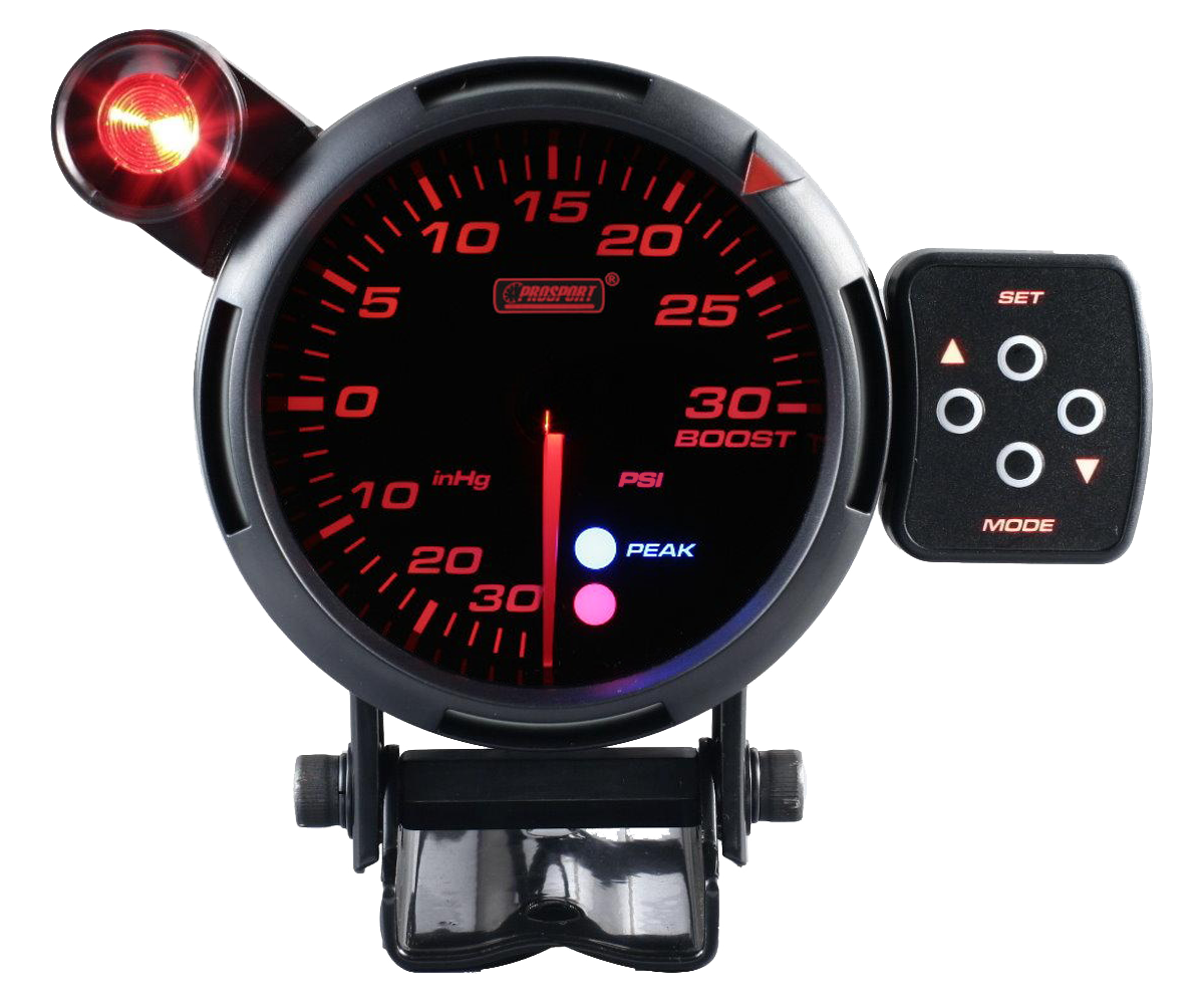 80mm Boost-Prosport Gauges 3 color display with shift light Peak ...