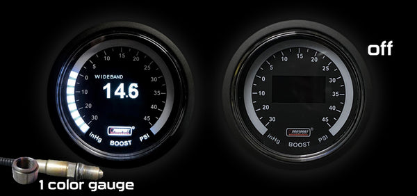 Wideband Air Fuel Ratio & Boost Gauge Combo -White OLED display