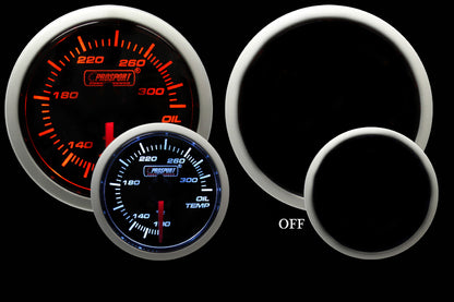 2-3/8" Amber / White -  Oil Temperature Gauge