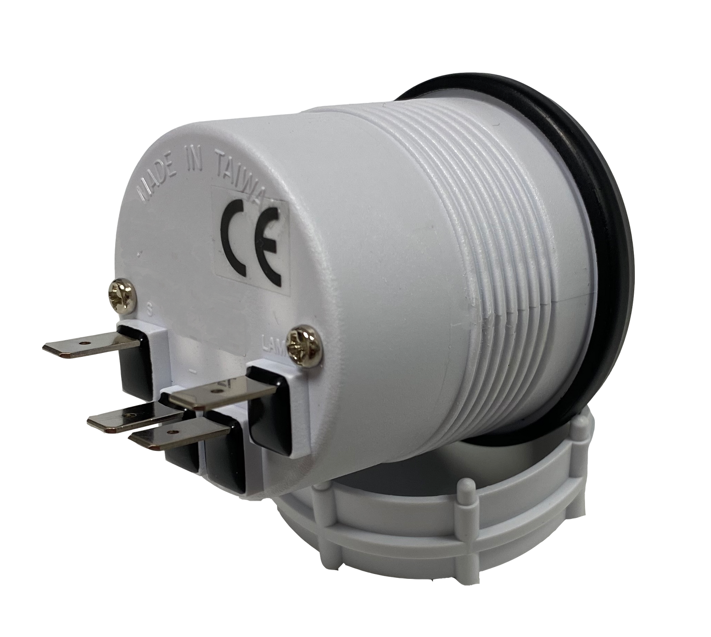 2-1/16" Electrical Oil Temperature Gauge Clear Lens White LED