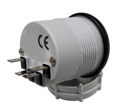 2-1/16" Electrical Boost Gauge Clear Lens White LED