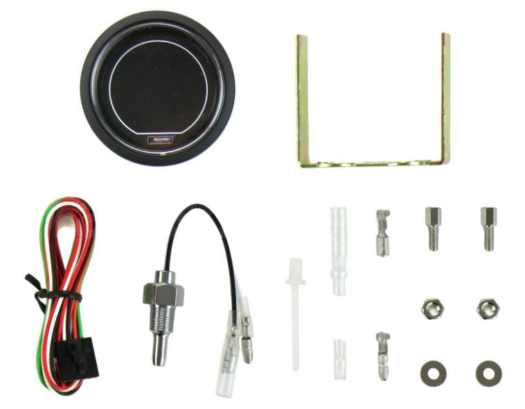 2-1/16" Evo Electrical Green and White Water Temperature Gauge-