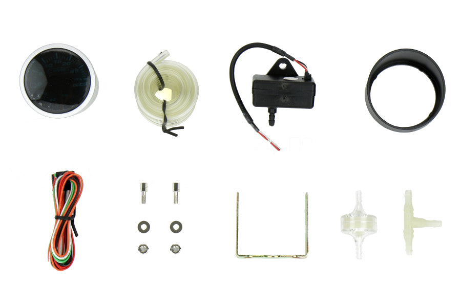 2-1/16" Green/White Electrical Boost Gauge