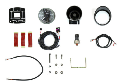 2-1/16" Premium White Pointer Clear Lens Amber/White Fuel Pressure Gauge